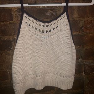 WOVEN AE CROP TOP